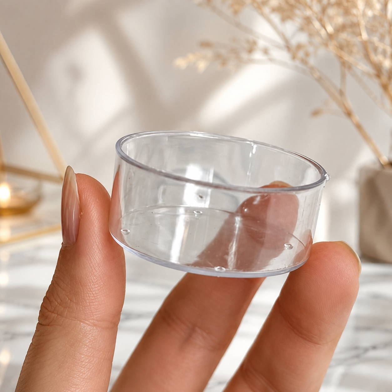 کاپ شمع وارمر (شفاف) تک عددی