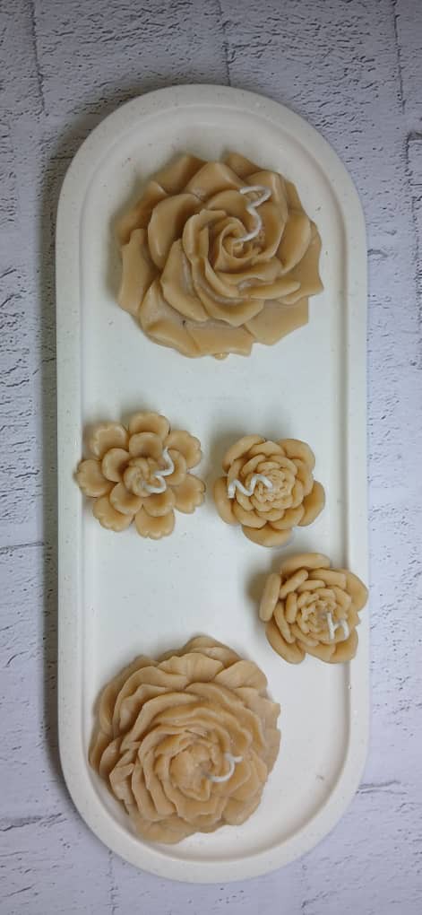 شمع گل رز بزرگ